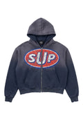 Shadow Cracked Supply Zip-Up Hoodie