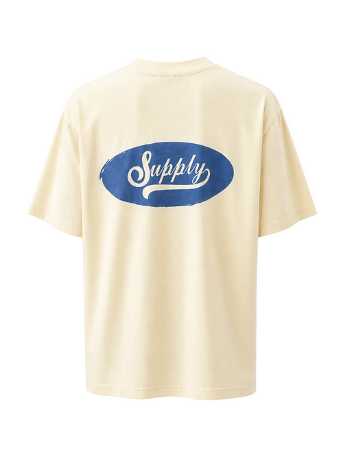 The Supply Bluecrest Cream T-Shirt