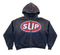 Faded Navy Supply Zip-Up Hoodie